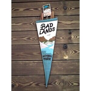 Yoho & Co Badlands National Park South Dakota Pennant Travel With Tags